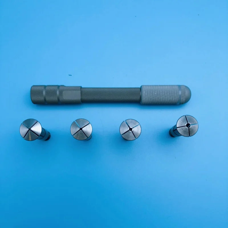 Watchmaker tools Precision grip hold heads, gears, drill bits, and large steel wheels with 4 6104 collects