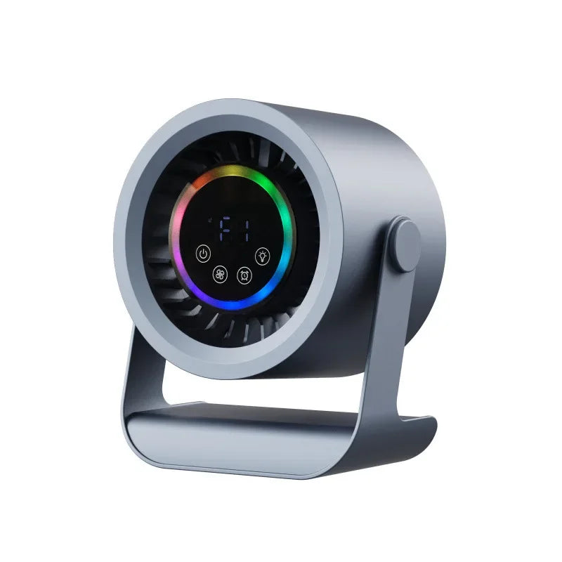 Hot-Selling New Air-Conditioning Circulating Mini Fan With Touch Control And Digital Display, Suitable For Dormitory Bed, Silent