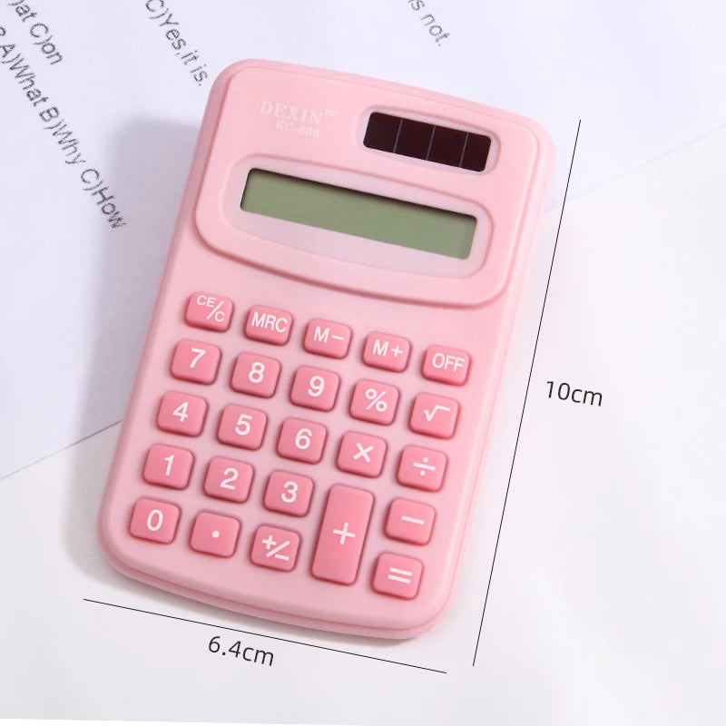 Cartoon Mini Calculator, High Appearance Level Fresh Cute and Fashionable Portable Calculator on The Palm