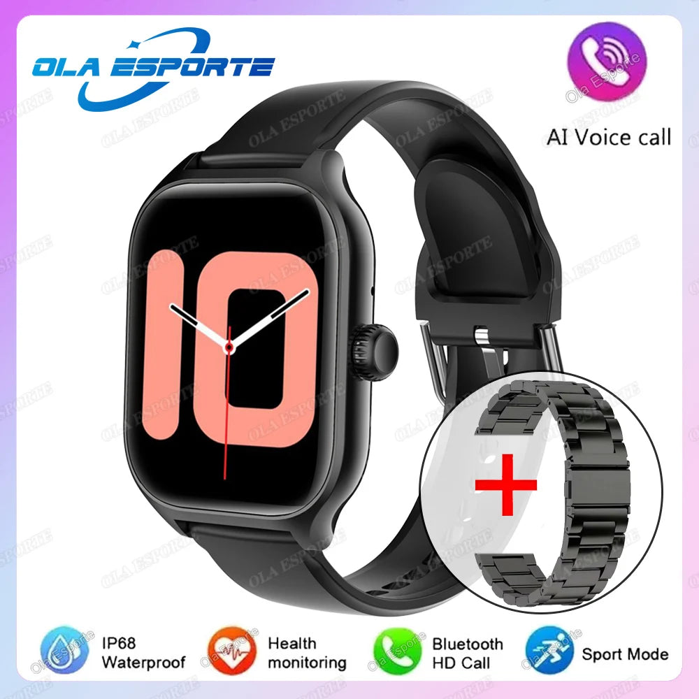 2025 New Military Smart Watch Men IP68 5ATM Outdoor Sports Fitness Tracker Health Monitoring 2.01Inch Bluetooth Call Smartwatch