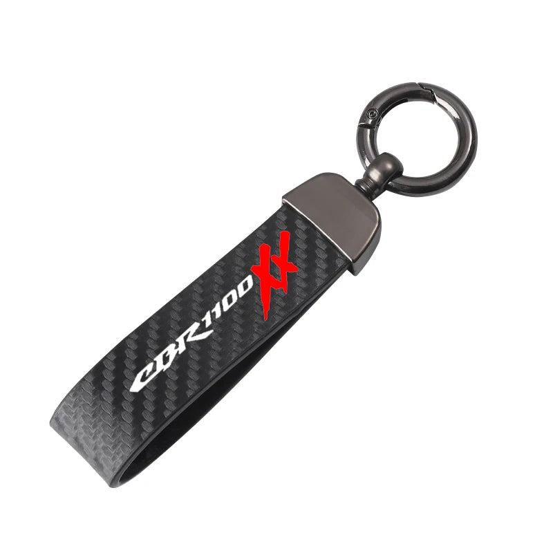 High-Grade Leather Motorcycle keychain Horseshoe Buckle Jewelry for Honda CBR1100XX CBR1100 XX cbr1100xx motorcycle Accessories