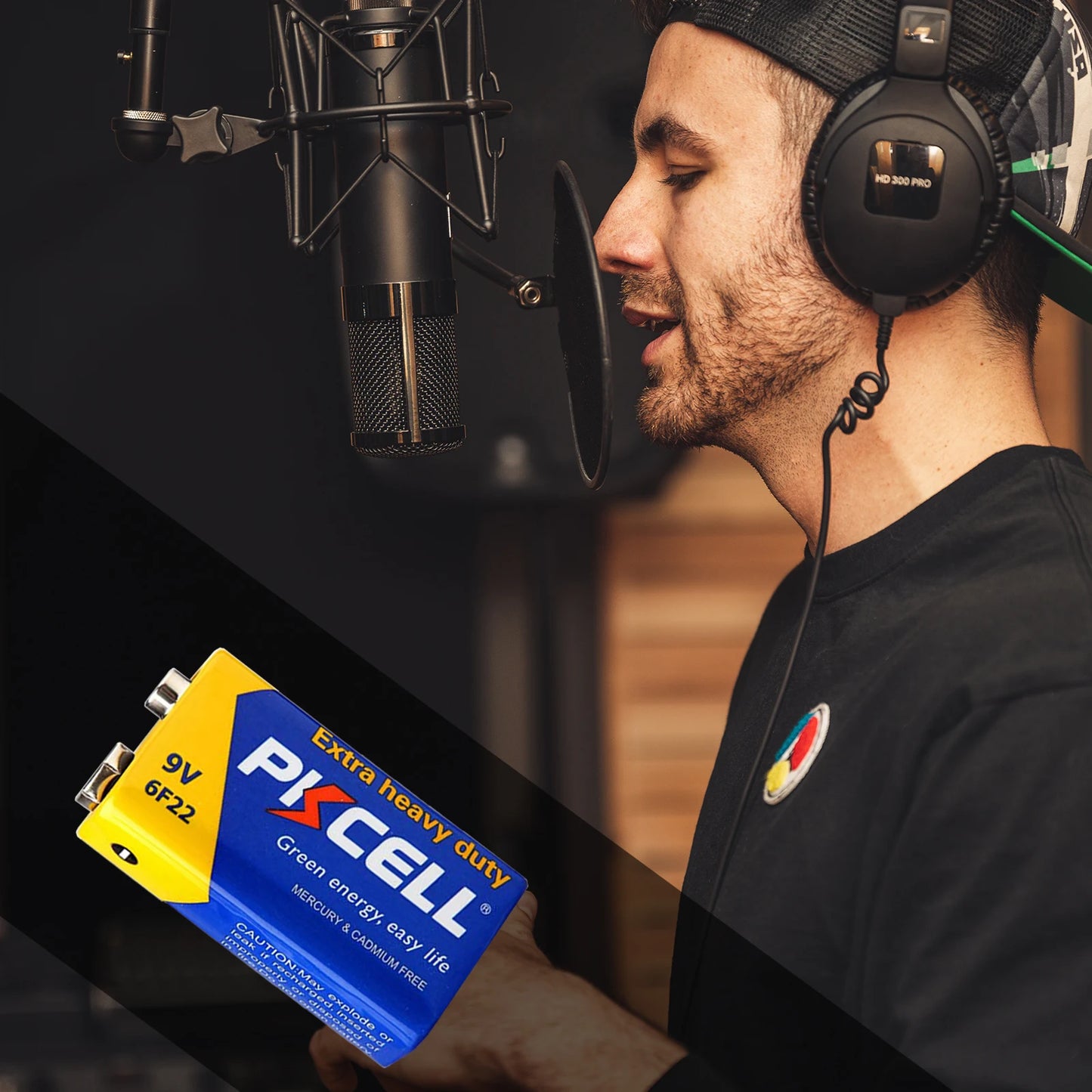 PKCELL 10PC 6F22 Battery PP3 9Volt Carbon Batteria Cell Leak-Proof Smoke Detector Batteries EN22 1604AU 6AM6 Zinc Carbon Battery