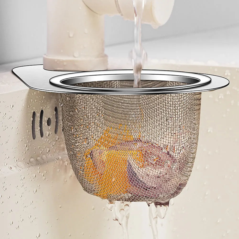 Stainless Steel Swan Sink Strainer Basket Removable Goosehead Storage Drainage Basket Goosehead Hanging Wet & Dry Drainage Racks
