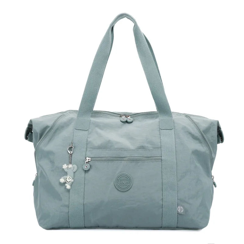 Women Lightweight Large-Capacity Travel Bag Handbags Female Nylon Shoulder Beach Bag Girl Top-handle Casual Tote Purse