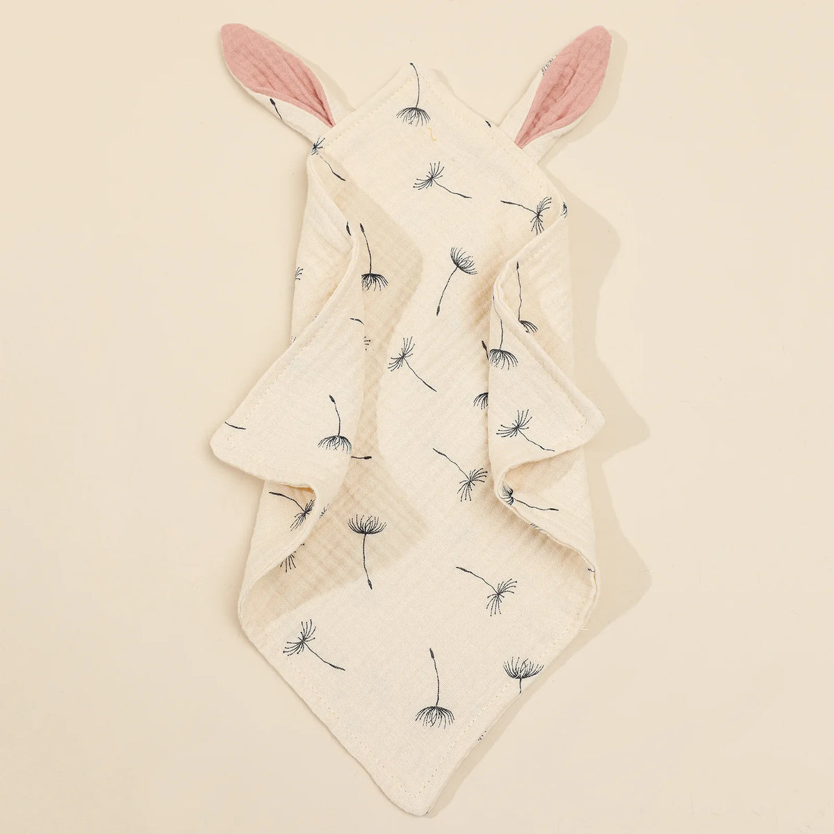 Newborn Baby Cotton Mulsin Comforter Carton Rabbit Ear Double Guaze Soothe Appease Towel for Toddlers Bibs Burp Cloths Infant