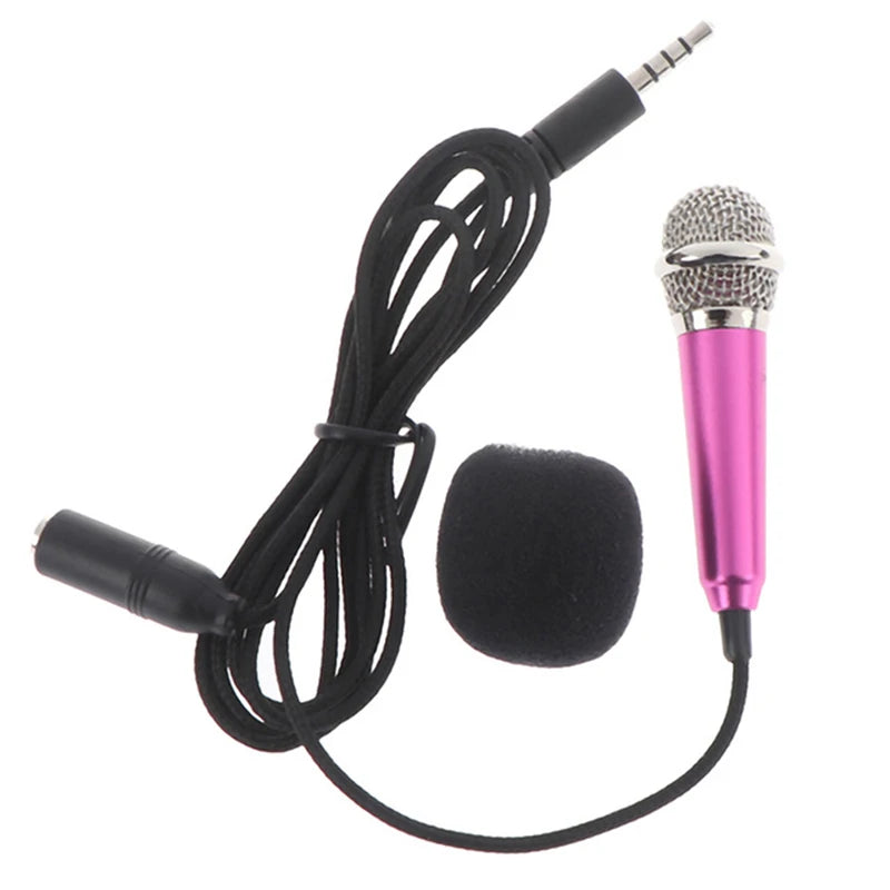 Wired 3.5mm Stereo Studio Microphone Earphone Ktv Karaoke Mini Microfon For Cell Smart Phone Laptops PC Computer Desktop Mikrof