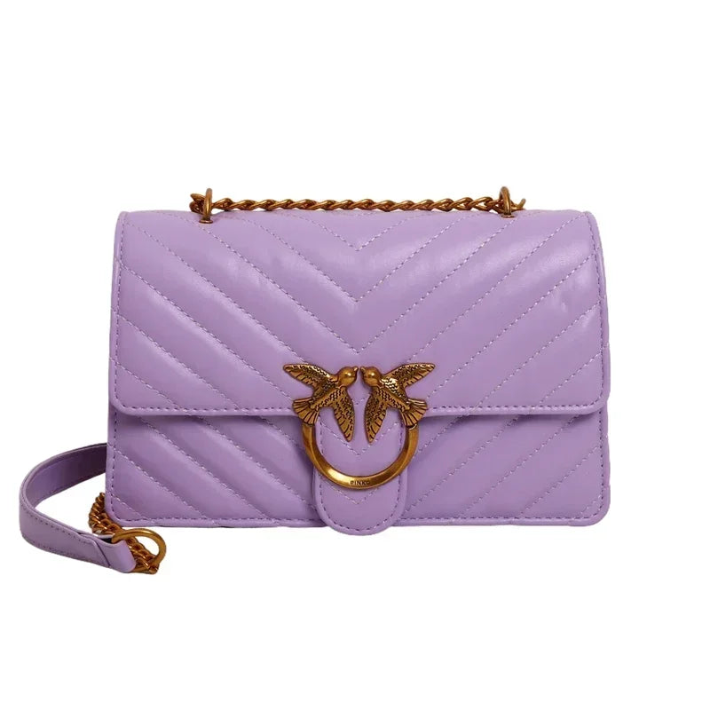 2026 high-end luxury women's handbag elegant leather handbag fashionable crossbody bag retro shoulder bag