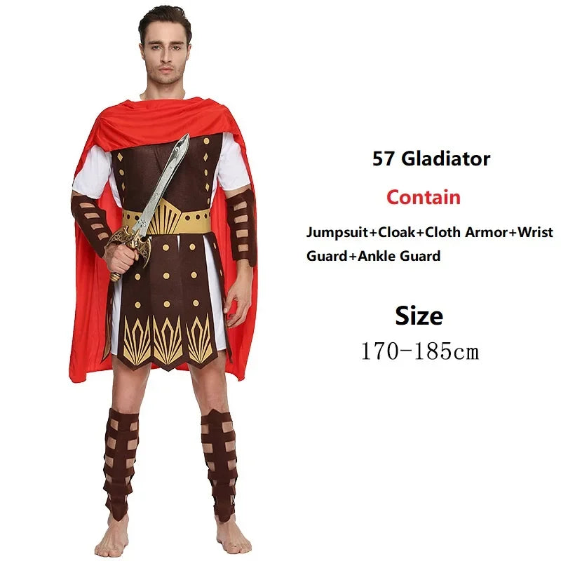 Halloween adult children ancient Greek and Roman cosplay warrior gladiator costumes anime cosplay