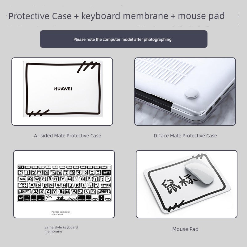 Applicable to New MateBook Protective Case XPro Huawei Laptop 14S Protective Case D15s Sticker X