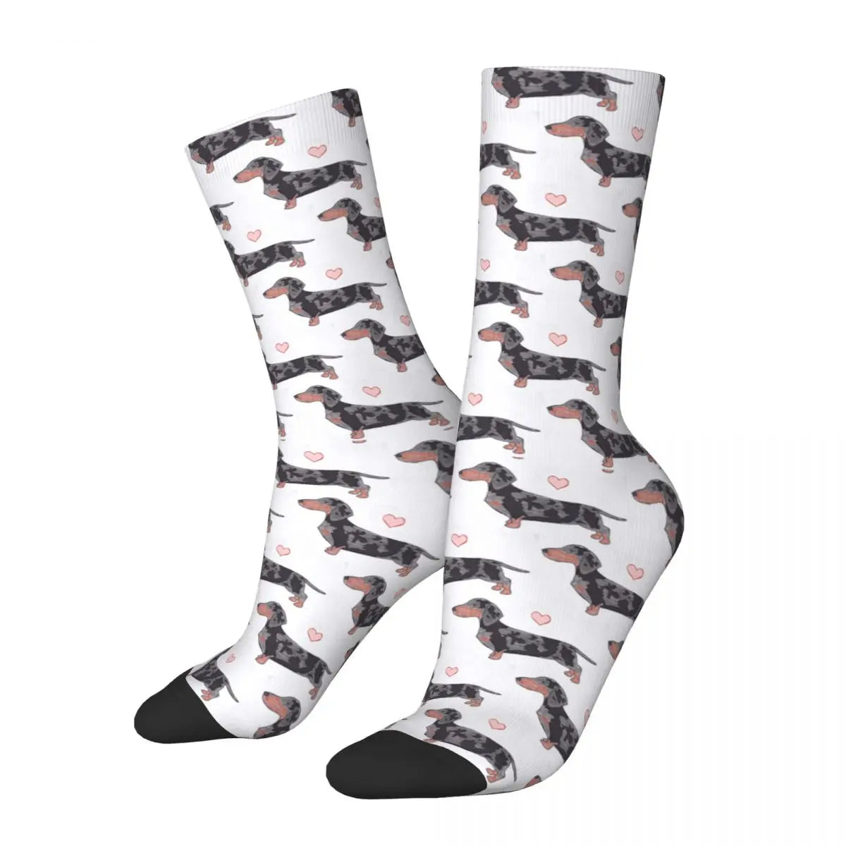 Happy Funny Male Men Socks Casual Dachshund Sock Gift for Animal Dog Lover Sport Women's Stockings Spring Summer Autumn Winter