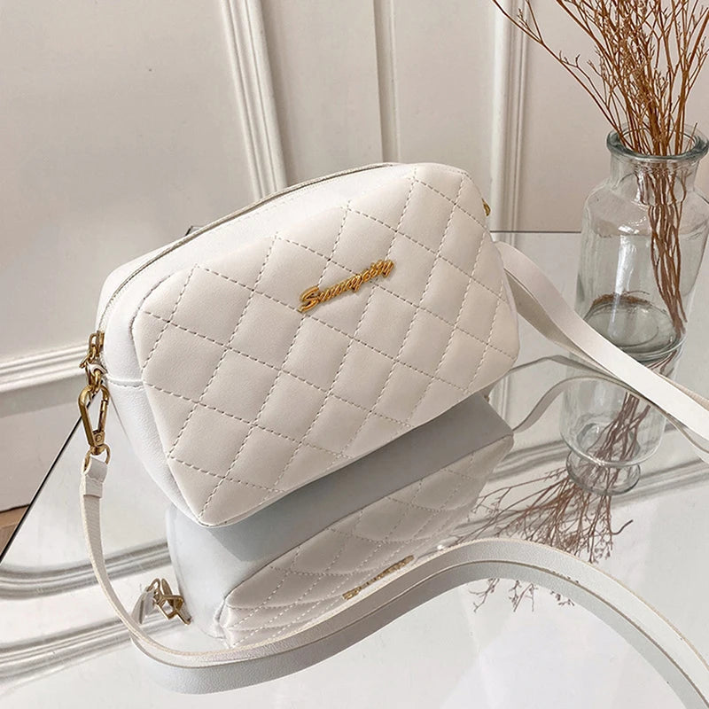 Fashion Ladies Crossbody Bags Luxury Tassel Small Messenger Bag For Women Lingge Embroidery Casual Female Shoulder Bag