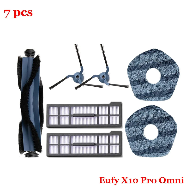 For Eufy X10 Pro Omni Replacement Parts Accessories Roller Side Brush Filter Mop Cloth Rags Pads Dust Bag Vacuum Cleaner Part