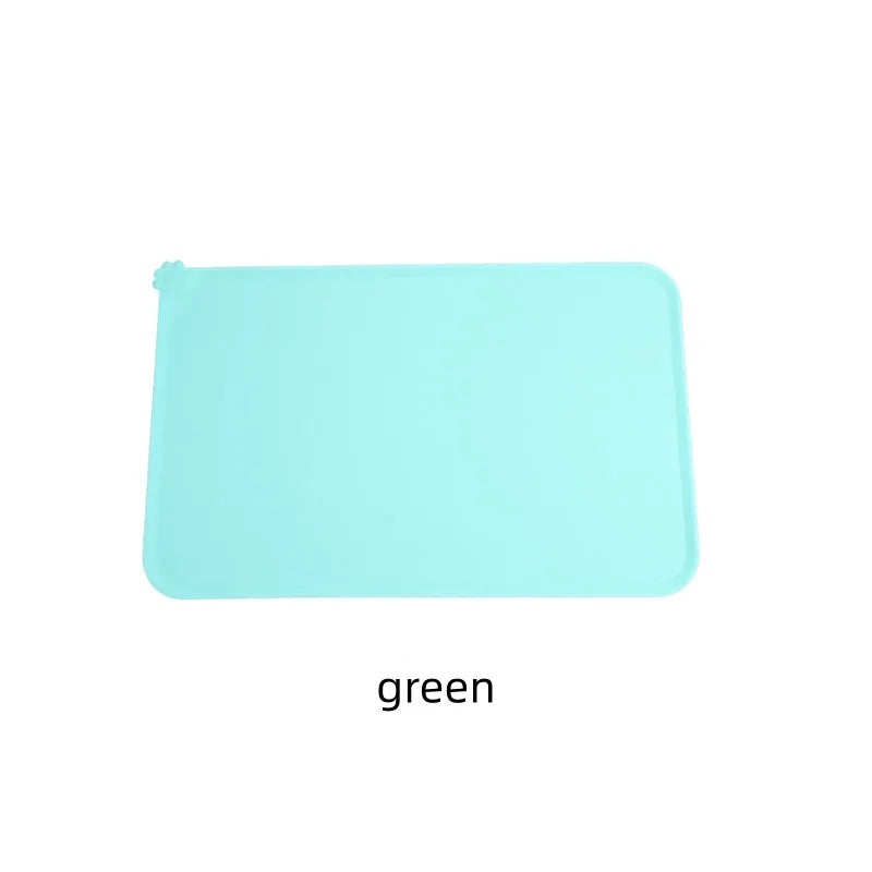 Pet Placemat Cat Dog Feeding Mat Silicone Waterproof Non Slip Food Grade Bowl Pad Easy To Clean Indoor Outdoor Pet Supplies