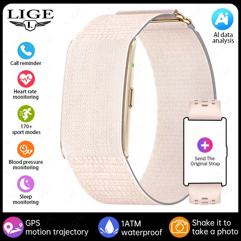 New AI Health Analysis Smart Watch Sport Band Fitness Tracker Heart Rate Blood Pressure HRV Monitor Call Reminder Smart Bracelet