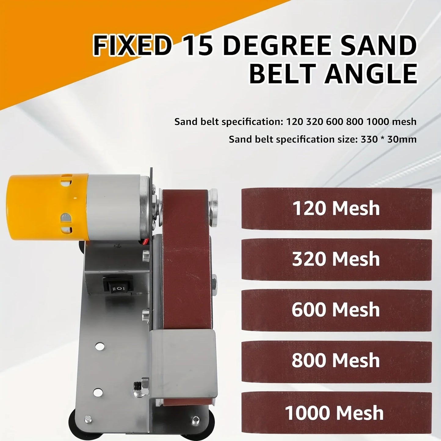 37PCS of three in one mini belt sanding machine, suitable for DIY metal and wood handicrafts, tools, and knives (with kit)
