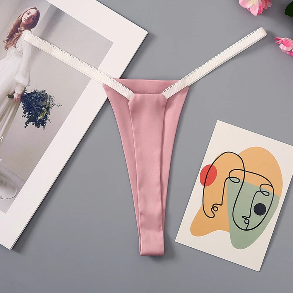 Women Sexy Thong Panties String Hottie Underpant Ladies Daily Seamless Low Waist Underwear Breathable