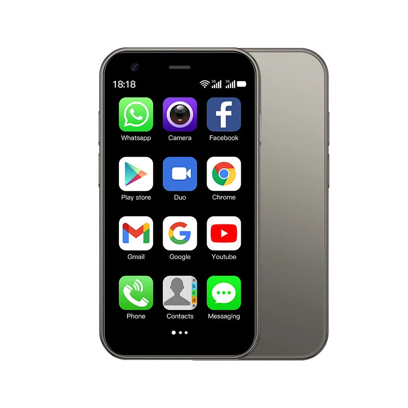 Mini Android Smartphone, Dual SIM Dual Standby, 2+16GB RAM, Android 8.1 System, GPS Supported, Touchscreen, WiFi Connectivity