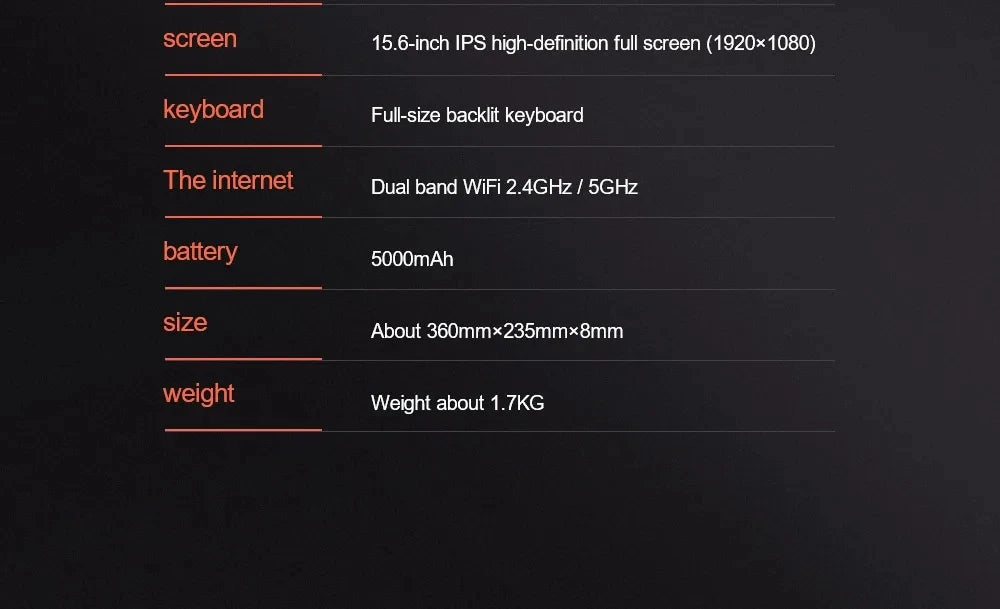 AMD Ryzen 7 2700U Laptop Threshold 15.6 Inch Metal Gaming Laptop -, 36GB RAM, 2TB SSD, 5G WIFI Bluetooth Windows 11 Pro