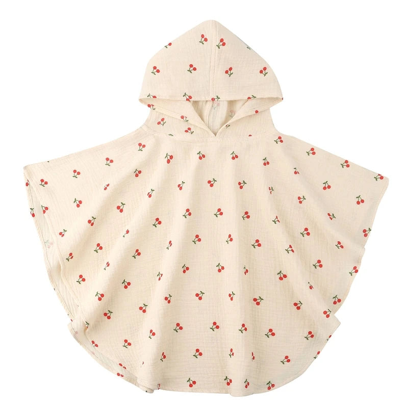 Pure Cotton Baby Towel Solid Color Muslin Baby Hooded Bath Towel Kids Newborn Swim Beach Bathrobe Quick Dry Facecloth Baby Stuff