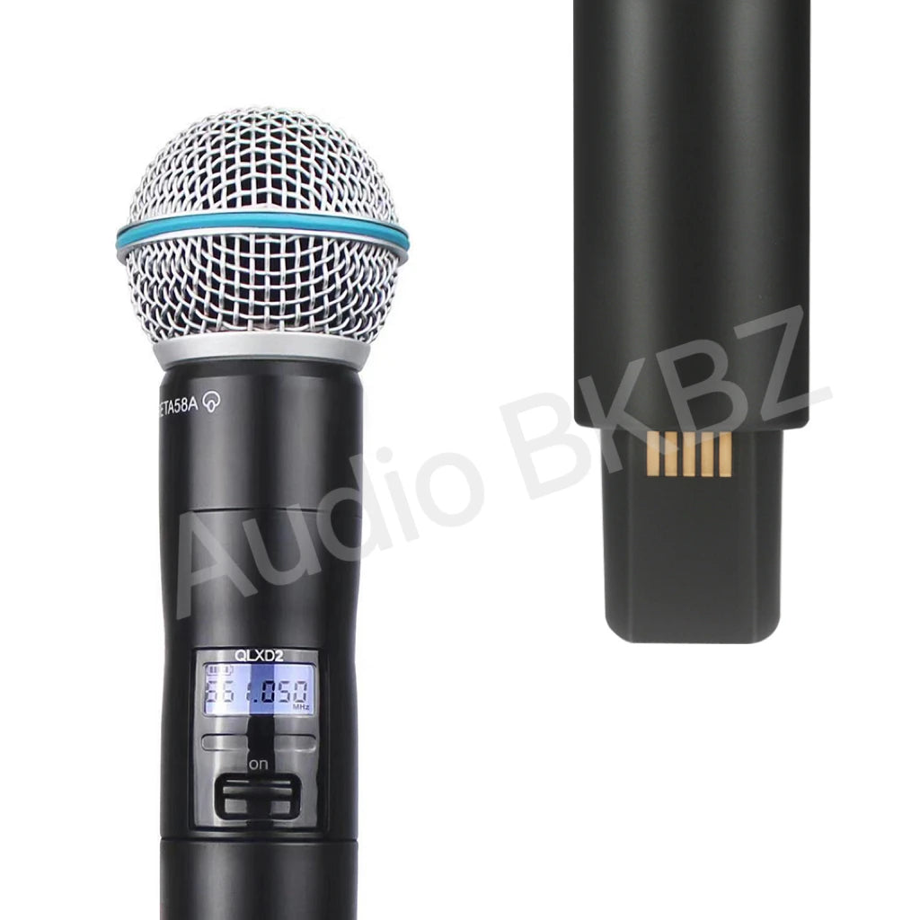 QLXD B-58 800MHz/900MHz High Quality Professional Wireless Microphone UHF Stage Performance Singing Party Handheld Microphone