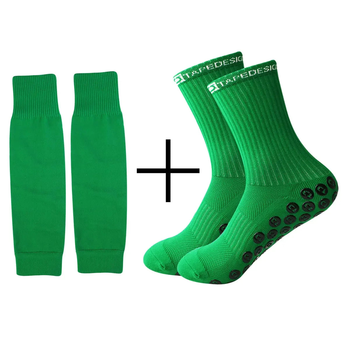 2 sets of professional non-slip sports socks, non-slip rubber grip mat, football socks, yoga jump rope boxing