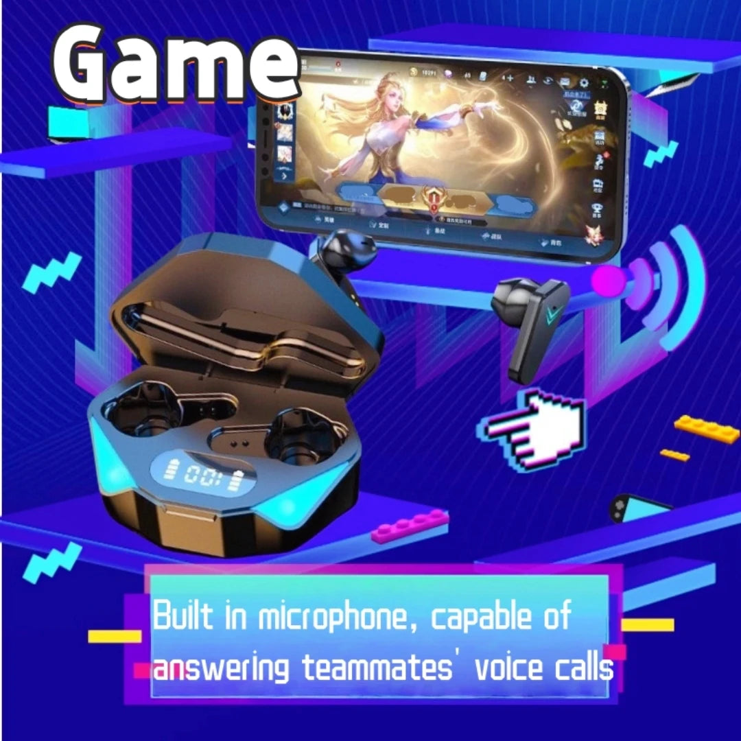 X15 Gaming Wireless Headset, Good Sound Quality, Binaural Stereo, Built-In Microphone That Can Be Called with Voice,