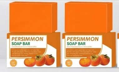 Handmade Persimmon Soap 100g Essential Oil Deep Cleaning Body Soap Fragrance for Hygienic Cleanliness