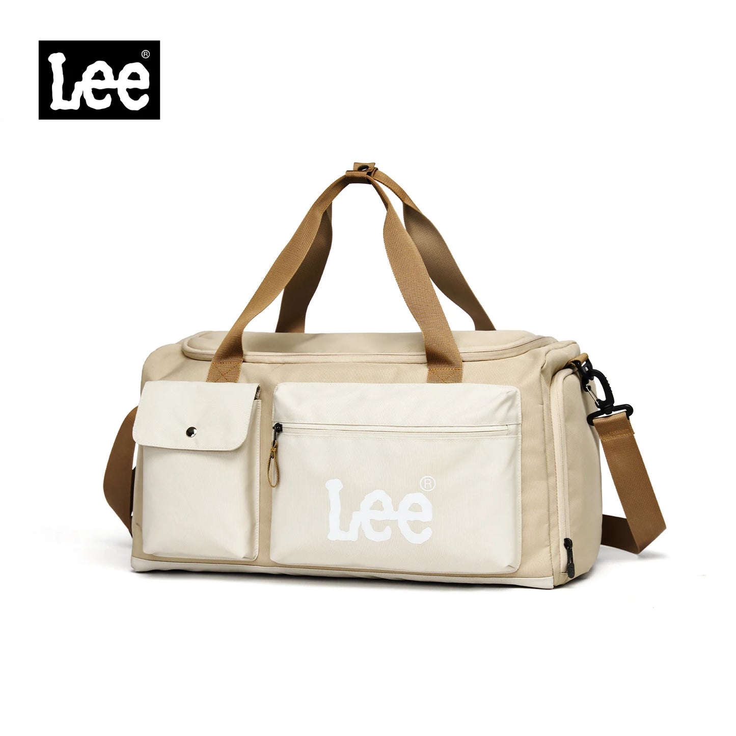 LEE Fashion Women Man Travel Duffel Bag with Shoe Compartment Pocket Large Capacity Waterproof Luggage Weekender Sport Gym Bag