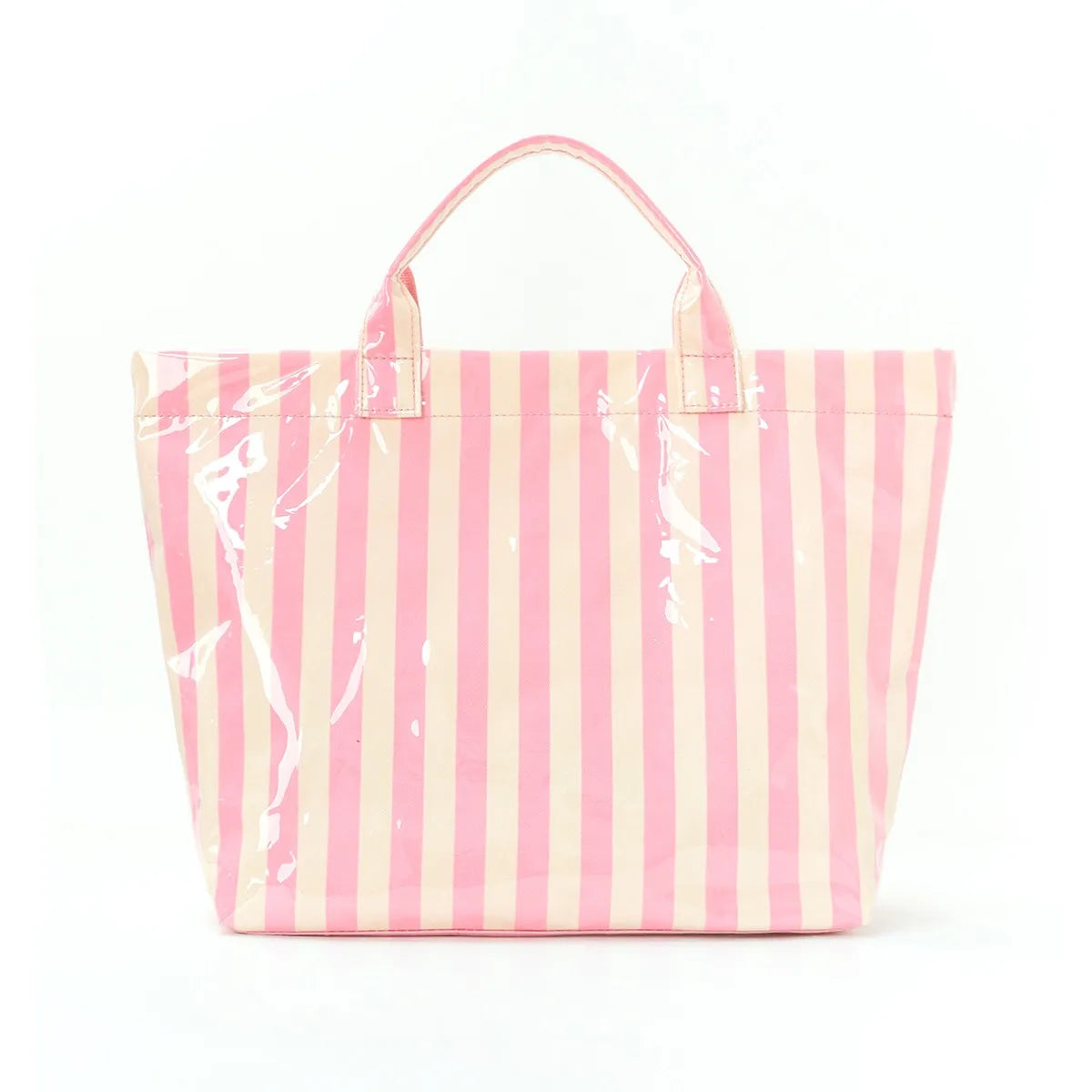Cross-border striped tote bag high value lightweight handbag commuting large capacity portable travel shoulder bag