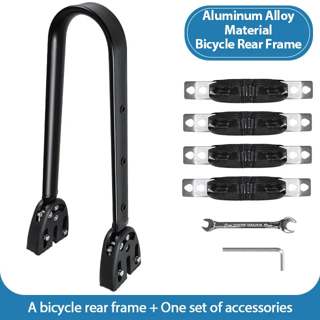 NEWBOLER Waterproof Bicycle Front Fork Bag Portable Bike Bag Bikepacking Luggage Bag Bicycle Rear Shelf Bicycle Luggage Carrier