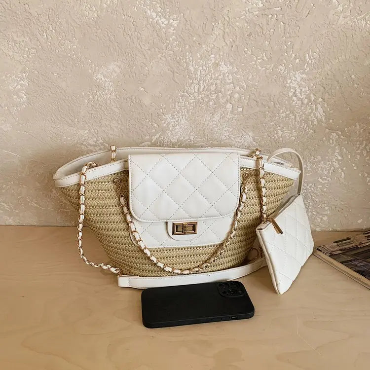 High-End Fashion Simple Designer Diaper Bags For Women Luxury Leather Large Capacity Elegant Tote Bag Minimalist Casual