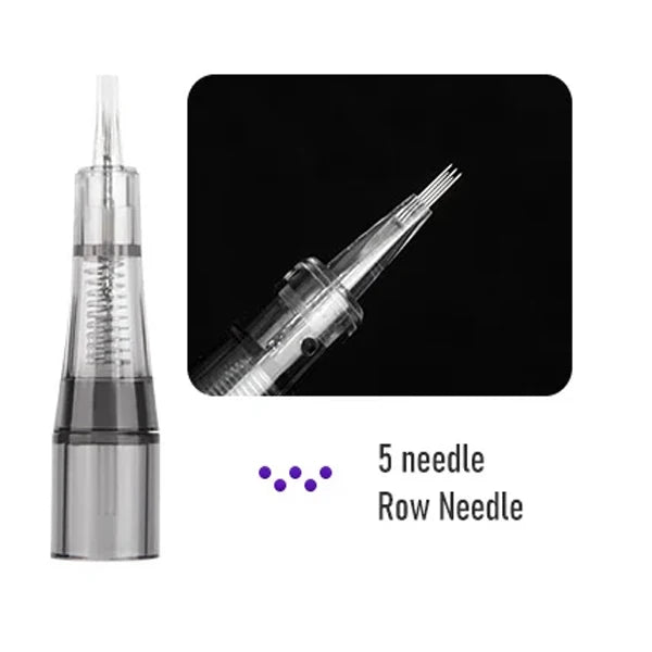 20PC Tattoo Needles Microblading Cartridge Disposable Safety Sterilized For Micropigmentation Eyebrow Tattoo Accessori