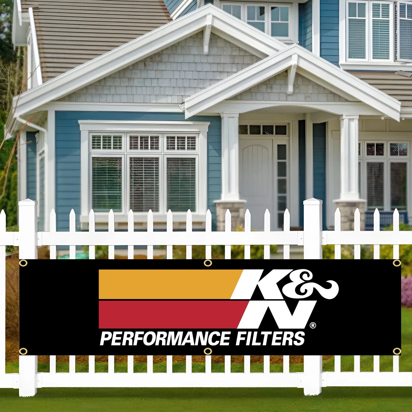 60X240cm K&N Flag Banner Flag Polyester Printed Garage or Outdoor Decoration Tapestry