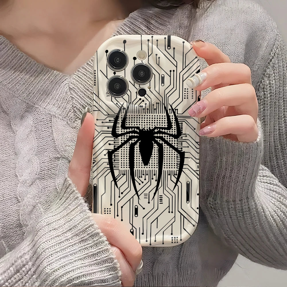 A-Avengers Spider Venoms Men Phone Case for Xiaomi Redmi Note 15 14 13 12 12S 11 Pro Plus 15 15C 14C 13C 12C 4G 5G 3D Wave Cover
