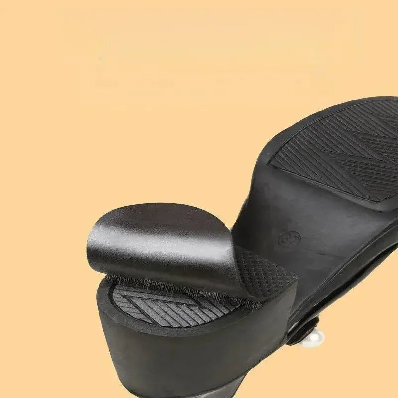 Shoe Sole Grips, 1 Roll Anti-Slip & Wear-Resistant Pads for Heels & Sneakers. Noise-Free, Textured Black Surface