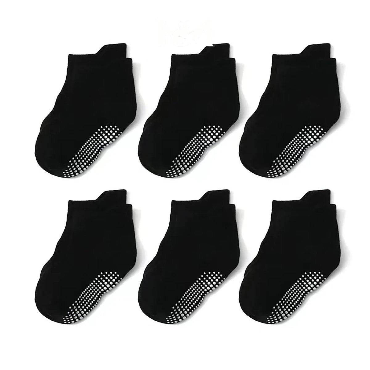 6Pairs Baby's Non-slip Floor Socks For Toddler Kids Boys Indoor Activities Learn To Walk Ankle Socks