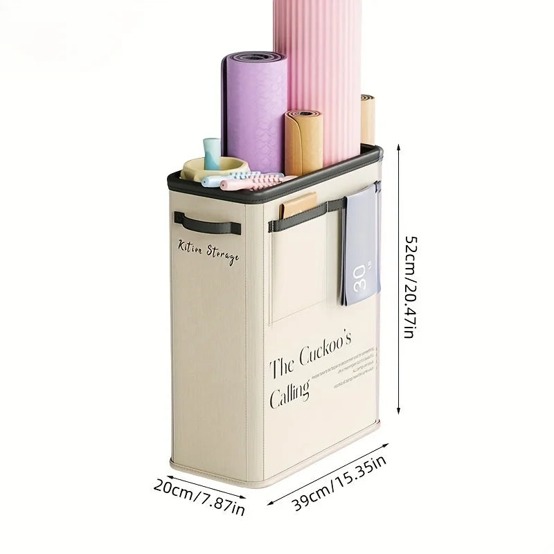 1Pc Yoga Mat Storage Basket, Fitness Equipment and Sports Equipment Storage Basket, Household Sewn Edge Foam Shaft Rack Artifact