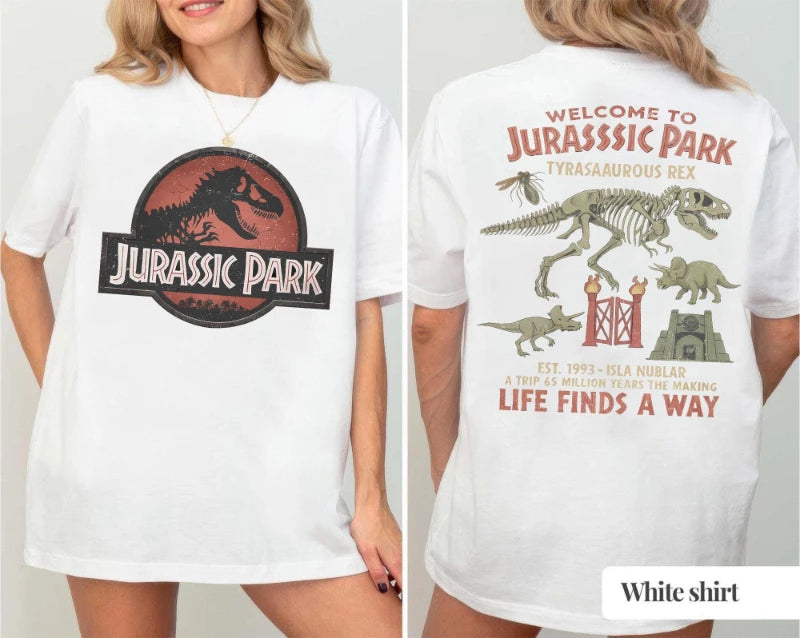 Vintage Jurassic Park Shirt, 90s Dino T-Shirt, Jurassic World Logo Tee Graphic Shirt, Disneyland Adventure,ast