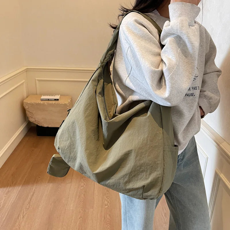 Women's Handbag Large Women Shoulder Shopper Bag Canvas Luxury Designer Cloth Tote Bags for Woman Big Female Daily Commuter City