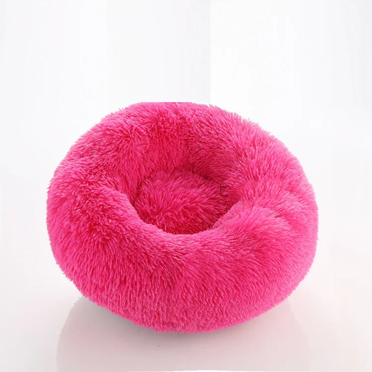 Home Plush Pet Nest Winter Cat Nest Dog Nest Warm Detachable and Washable Round Cat Nest Pet Bed Seasonal Universal Decoration