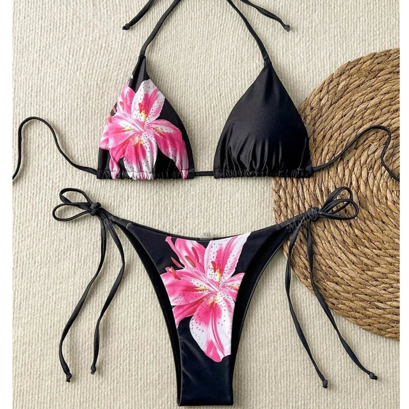 Sexy Print Bikinis Women's Swimwear Female Swimsuit For Swimming Wear Bathing Suits Brazilian Bikini Set Beachwear Pool Bather