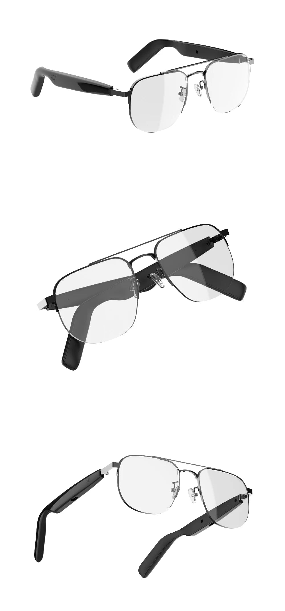 SG-15 Portable Outdoor Glasses Smart Music Sunglasses Earphones Wireless Bluetooth Headphone Hands-free Call Glasses For Driving