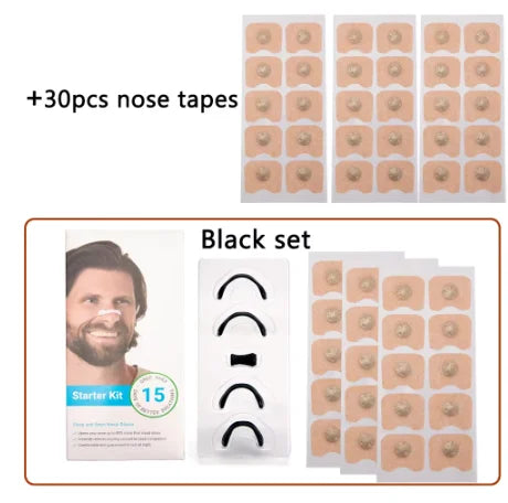 Magnetic Adjustable Nose Clip Set Nasal Dilator Anti Snoring Sleep Aid Boost Breathing Portable Travel Daily Use for Adults