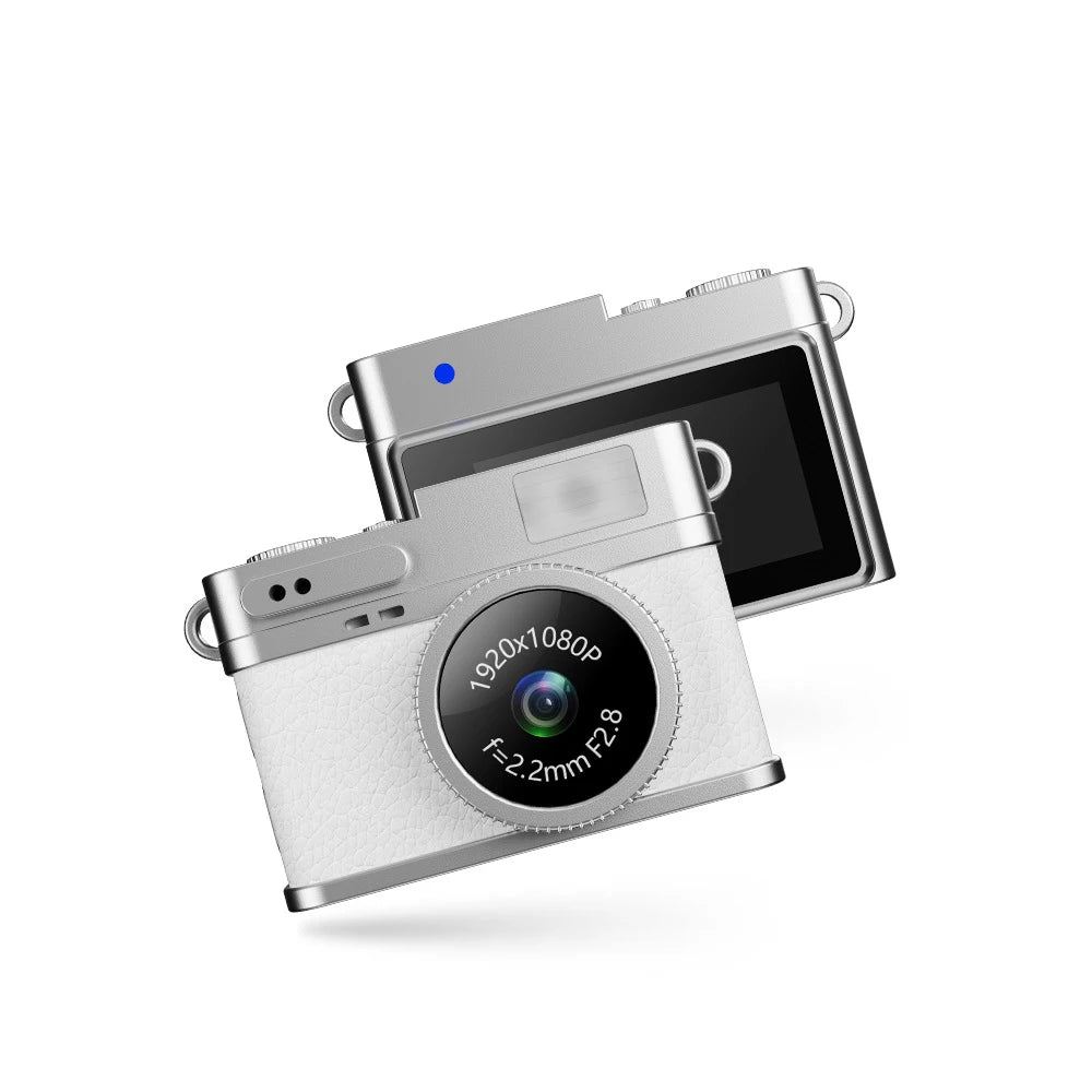 Pocket-Sized Retro Digital Camera, 1080P Mini Vlog Cam with Screen, Portable Camcorder for Kids, Teens, Travel, Sports & Gift
