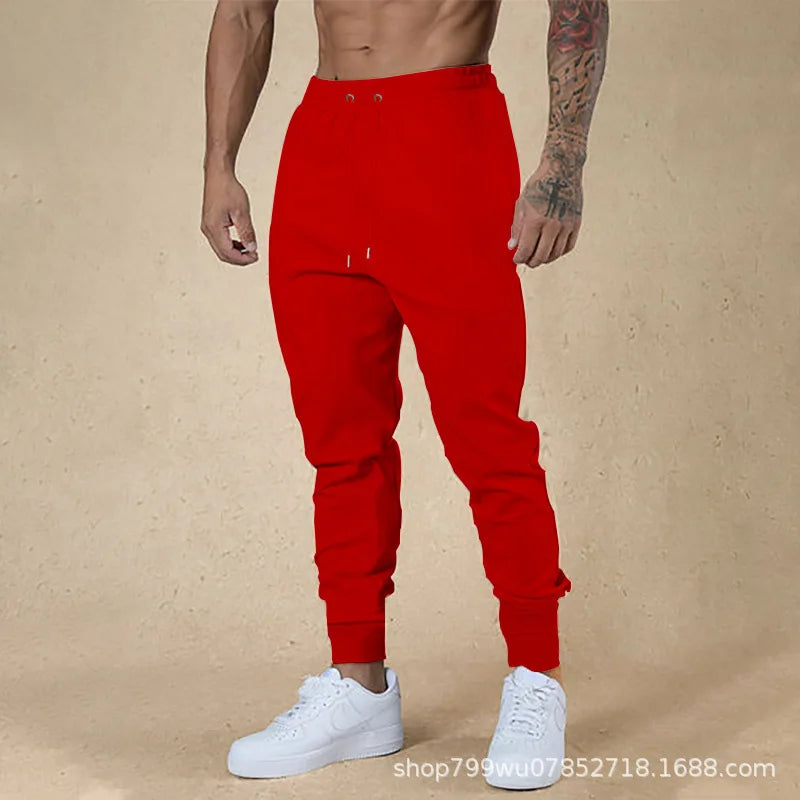 Men's Clothing 2025 Four Seasons Men's Leggings Trousers Casual Pants