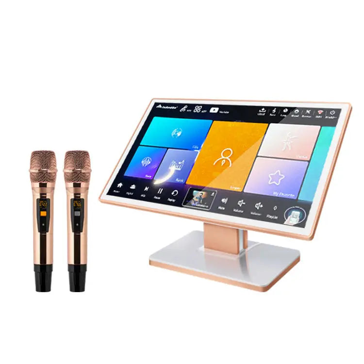 Karaoke Machine 21.5 Inch 4IN1 2t House Party Machine Karaoke Set Intelligent Song Selection Karaoke Player