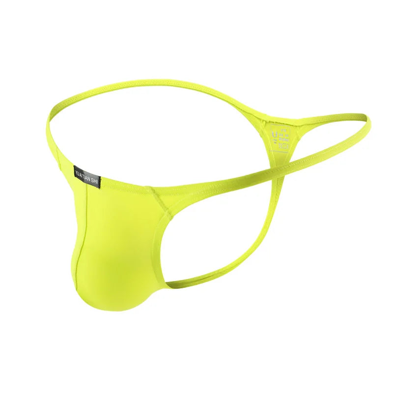 Solid Color Mens thong Elastic Seamless Man Underwear Bikini Sexy Gay Male Jockstrap T-pants Breathable Homme Underpants Cueca