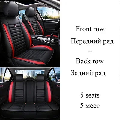 Universal Style Full Coverage Car Seat Cover for Dacia Duster Sandero Renault Clio Fiat Ypsilon Seat Arona Cors Car Accessories