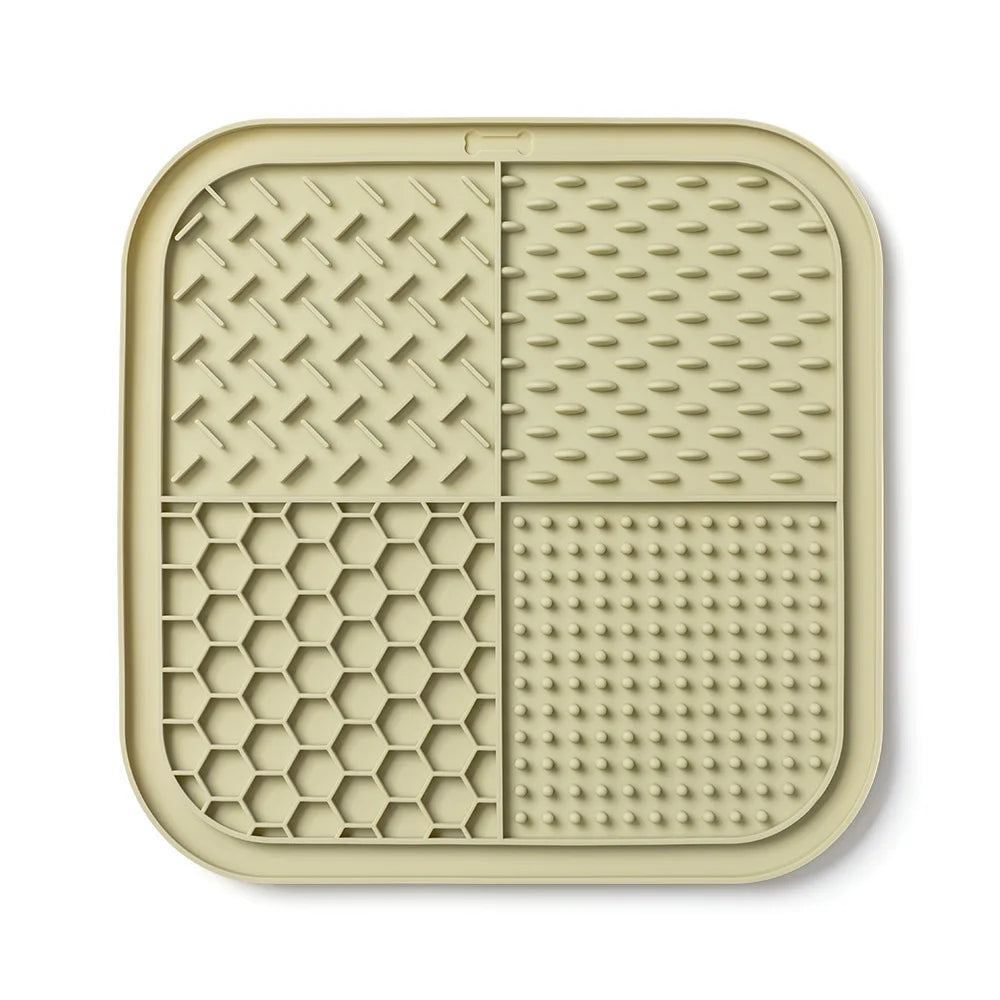 Pet Lick Mat for Dogs Cats, Anti-slip Anxiety Reducer Lick Tray, Anxiety Relief Feeding Pad for Bath Grooming Distraction