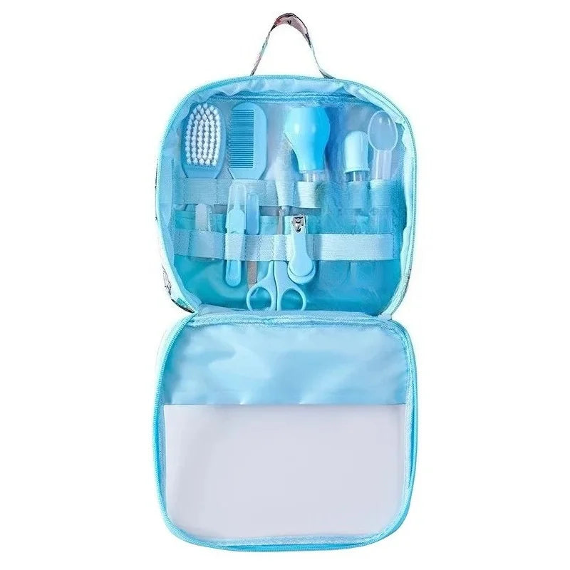 10 Pcs Safe Baby Grooming Kit Newborn Nail Hair Care Set Portable Infant Healthcare Kit with Storage Bag for Travel Home